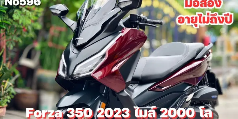 Forza 350 2023 อายุรถ10เดือน วิ่ง2000โล รถบ้านแท้ เครื่องท่อเดิมๆ ชุดสีสวยไร้รอย · No.596